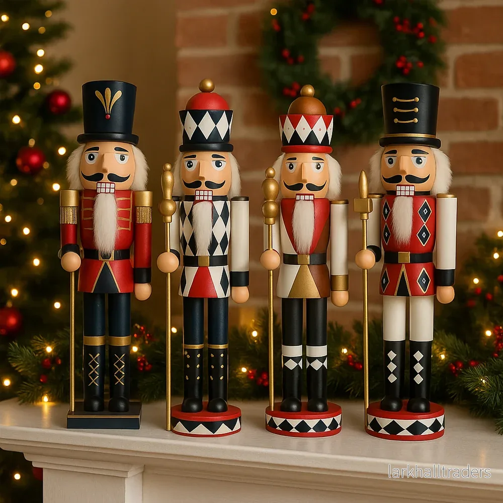 Nötknäpparfigurer i trä – 60 cm – 4 olika figurer