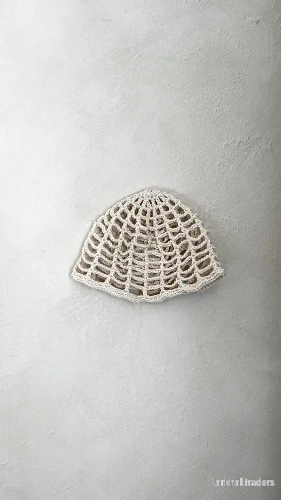 Nät hatt - benvit - Bild 2