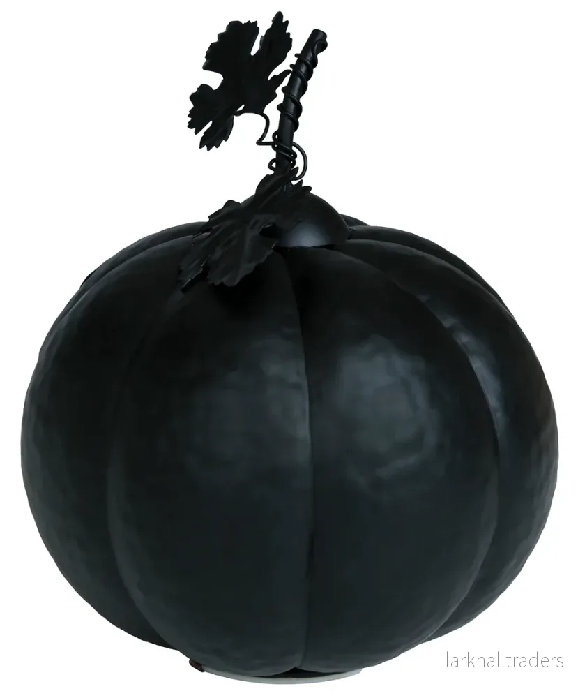 Pumpa, metallic svart 16 cm - Bild 3