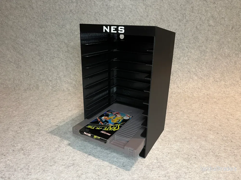 Väggställ / spelställ för 10 spel till Nintendo NES