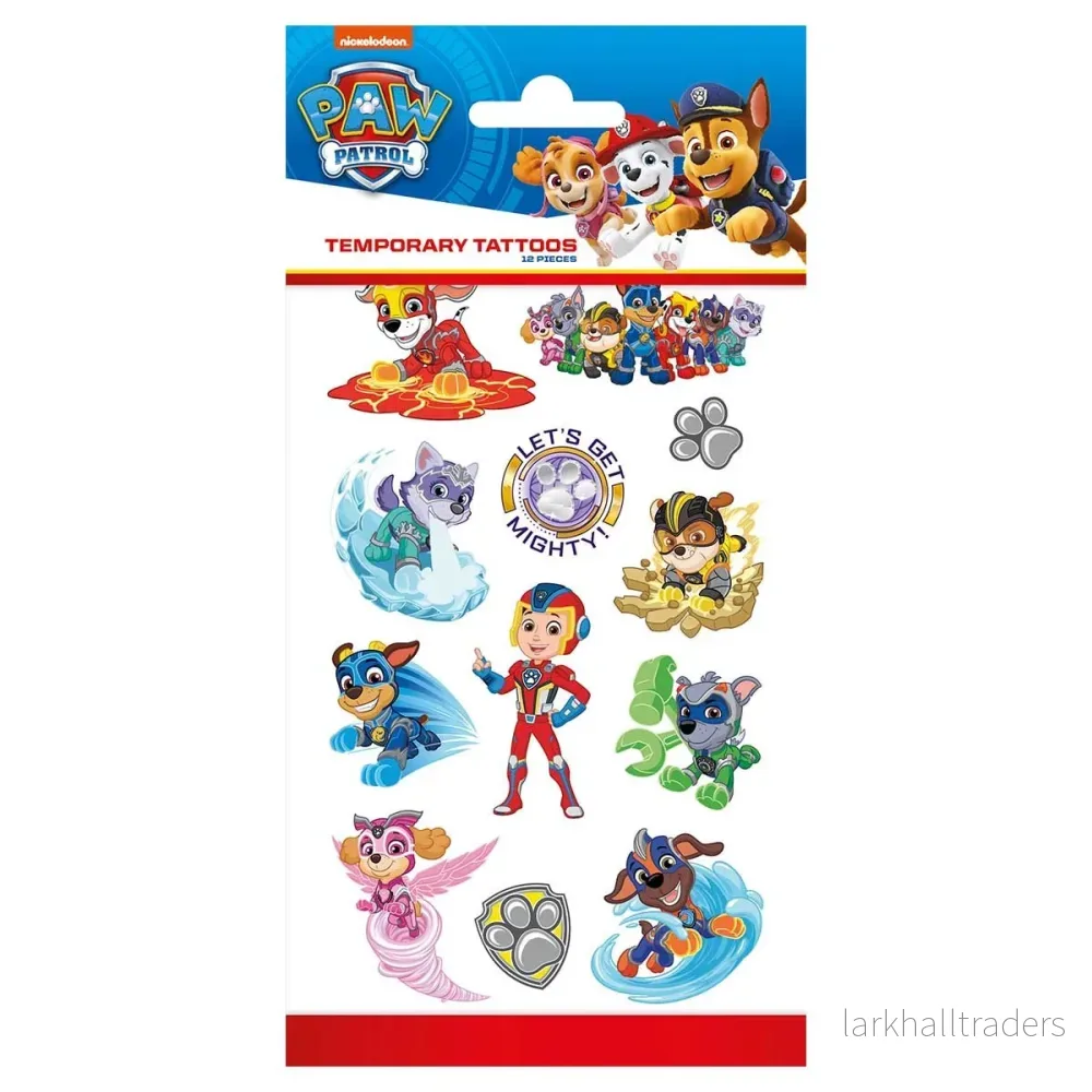 Tatueringar, Paw Patrol Mighty pups