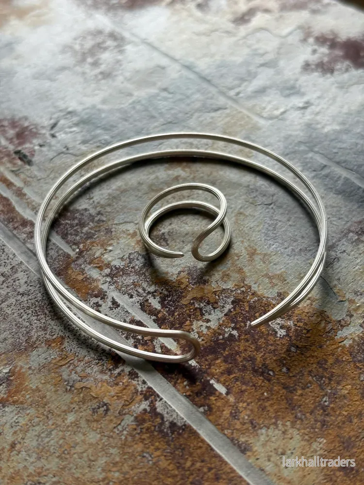 ALIGNED Silver dubbelarmband - Bild 3