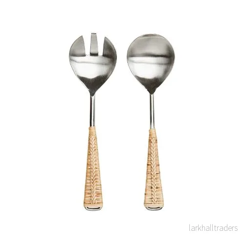 Odin Salladsbestick Silverfärgad/Natur Odin Salladsbestick Silverfärgad/Natur