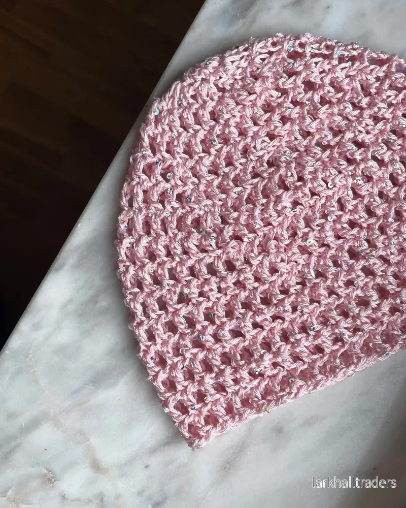 Glitter mesh Mössa - Pastel Rosa - Bild 2