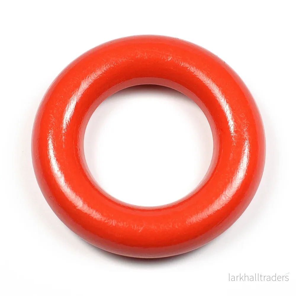 Liten träring utan hål, röd