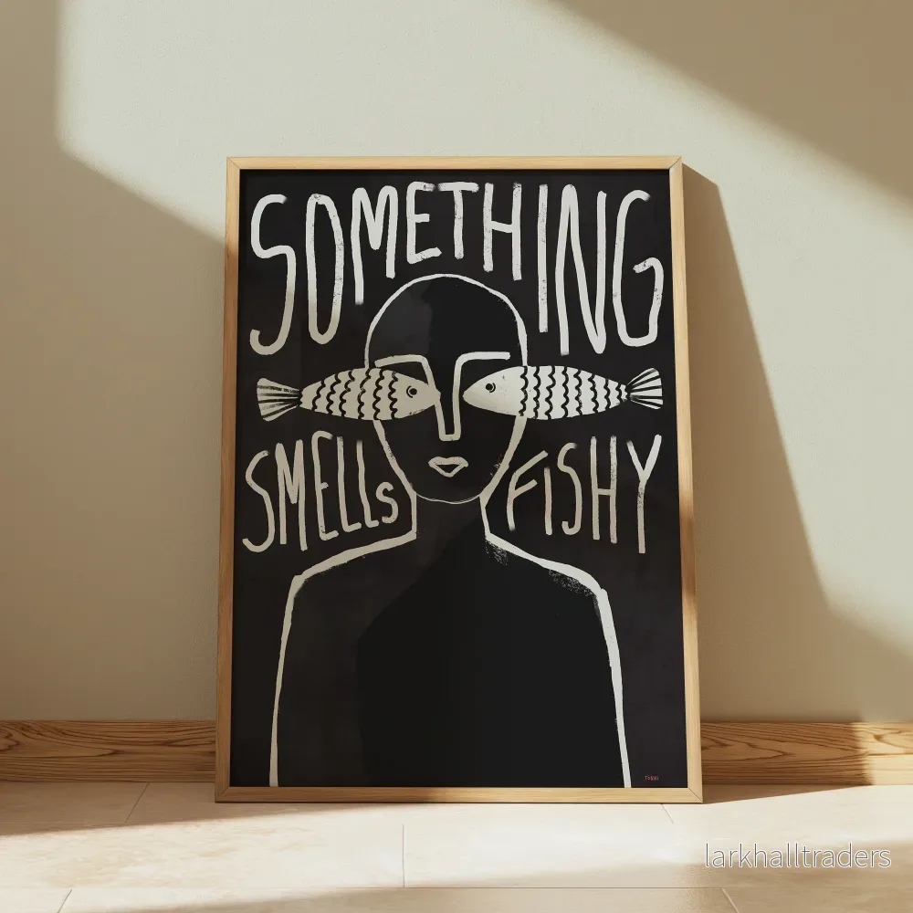 Something smells fishy (svart) Poster - Bild 2