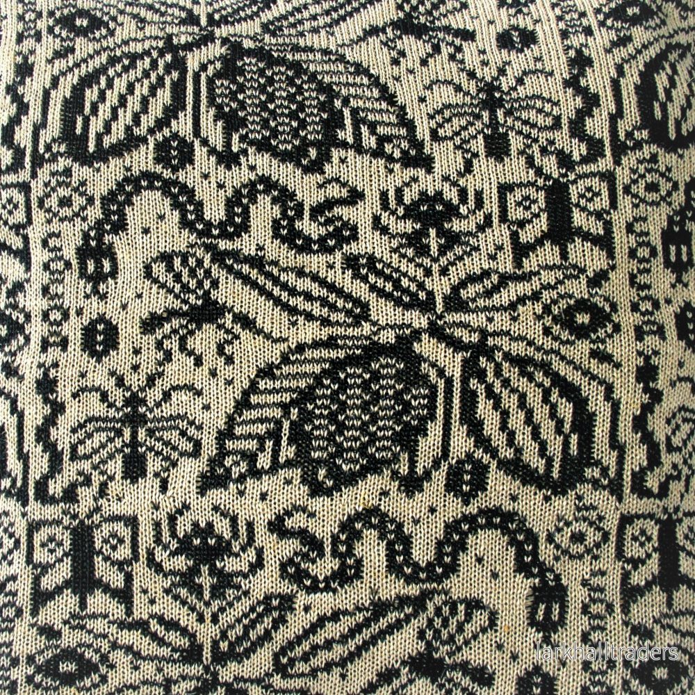 Cocoa - Knitted Linen kudde Svart & Linen - Bild 2