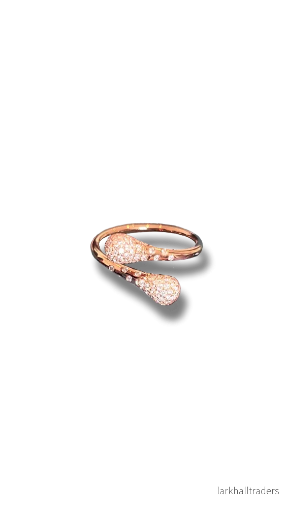 Droppen Mini Diamant Ring 18K Roséguld Droppen Mini Diamant Ring 18K Roséguld