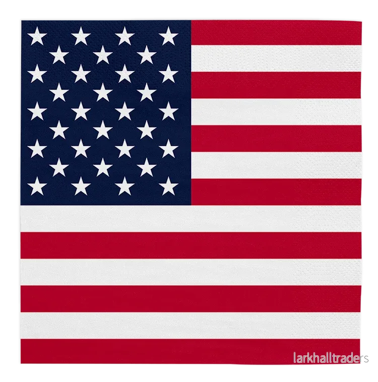 Servetter, USA 33×33 cm 20 st