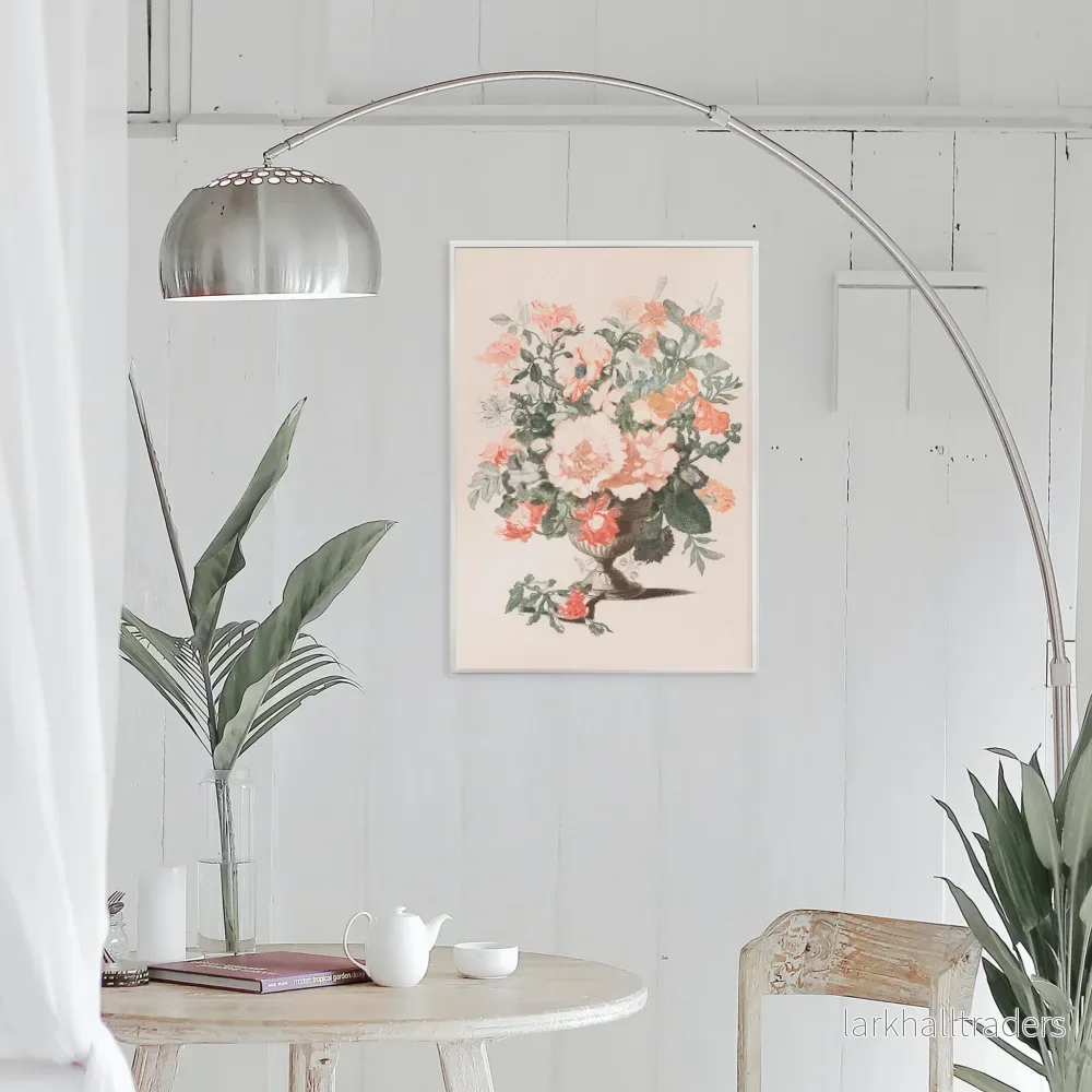 Stenvas med blommor Poster Stenvas med blommor Poster