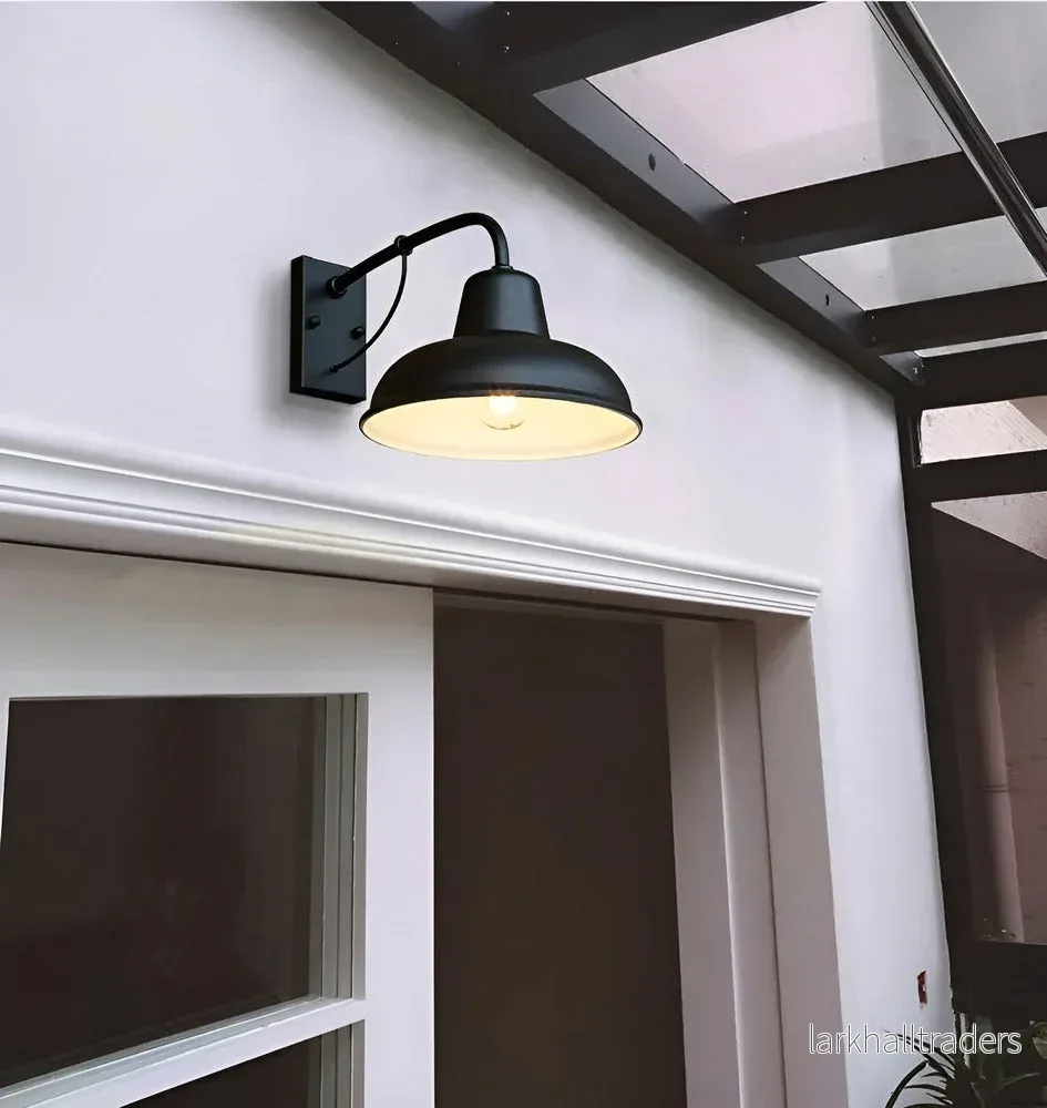 Castiron – Antik Svart Vägglampa i Vintage Industriell Stil - Bild 3