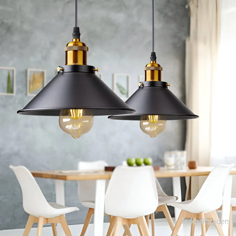 IndustraBell – Retro Industriell Hänglampa i Järn med LED-kompatibilitet IndustraBell – Retro Industriell Hänglampa i Järn med LED-kompatibilitet