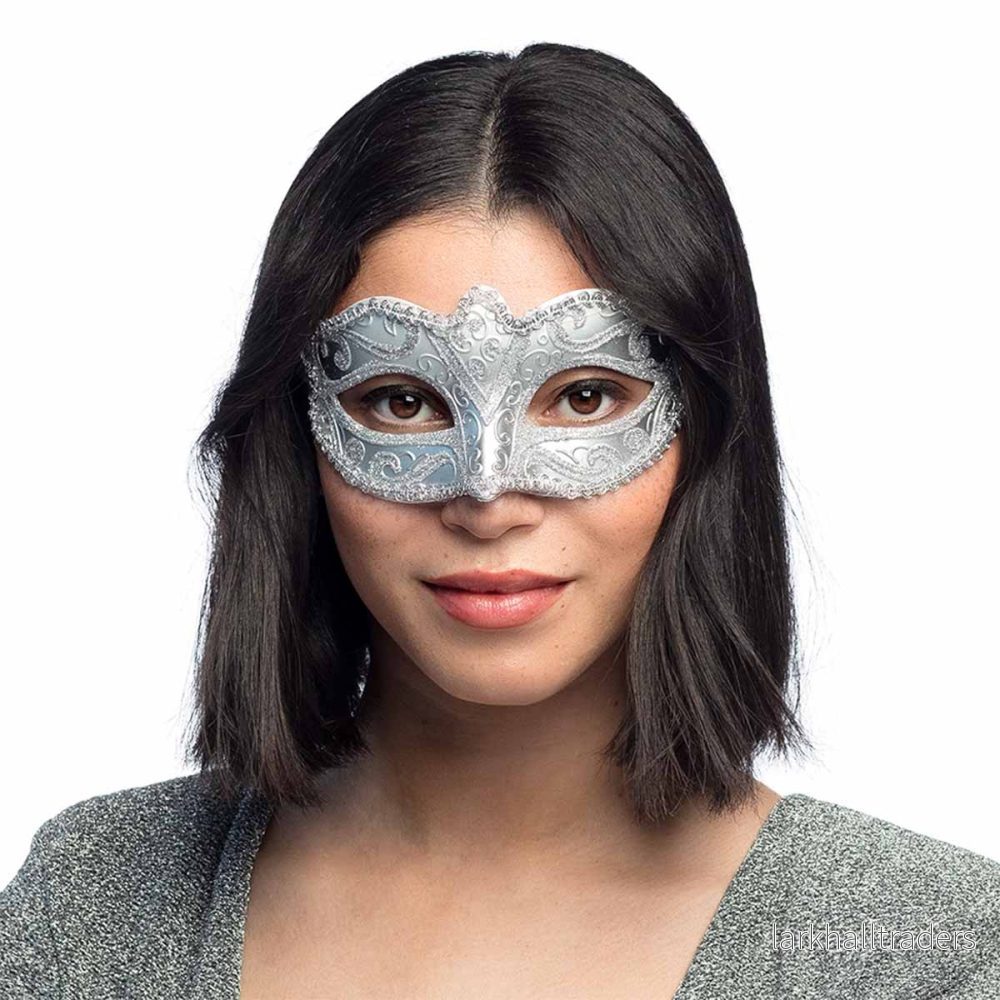 Ögonmask, Venice felina silver - Bild 2
