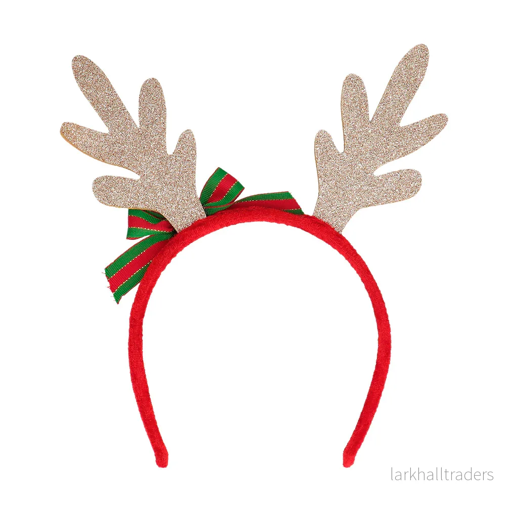Juldiadem, golden reindeer - Bild 3