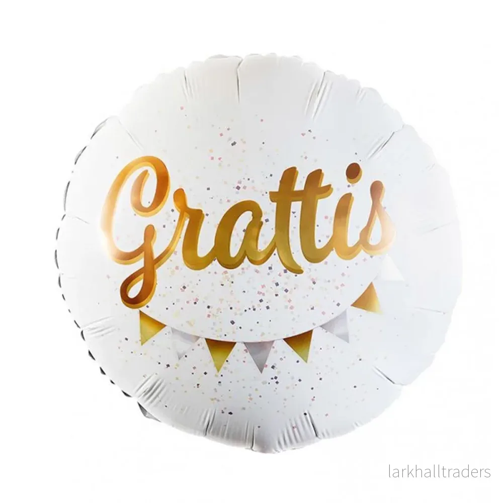 Folieballong, Grattis 53 cm Folieballong, Grattis 53 cm