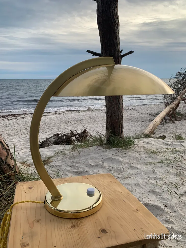 Egon Hillebrand vintage lampa i mässing - Bild 3