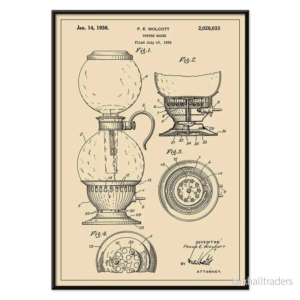 Kaffebryggarpatent Poster - Bild 2
