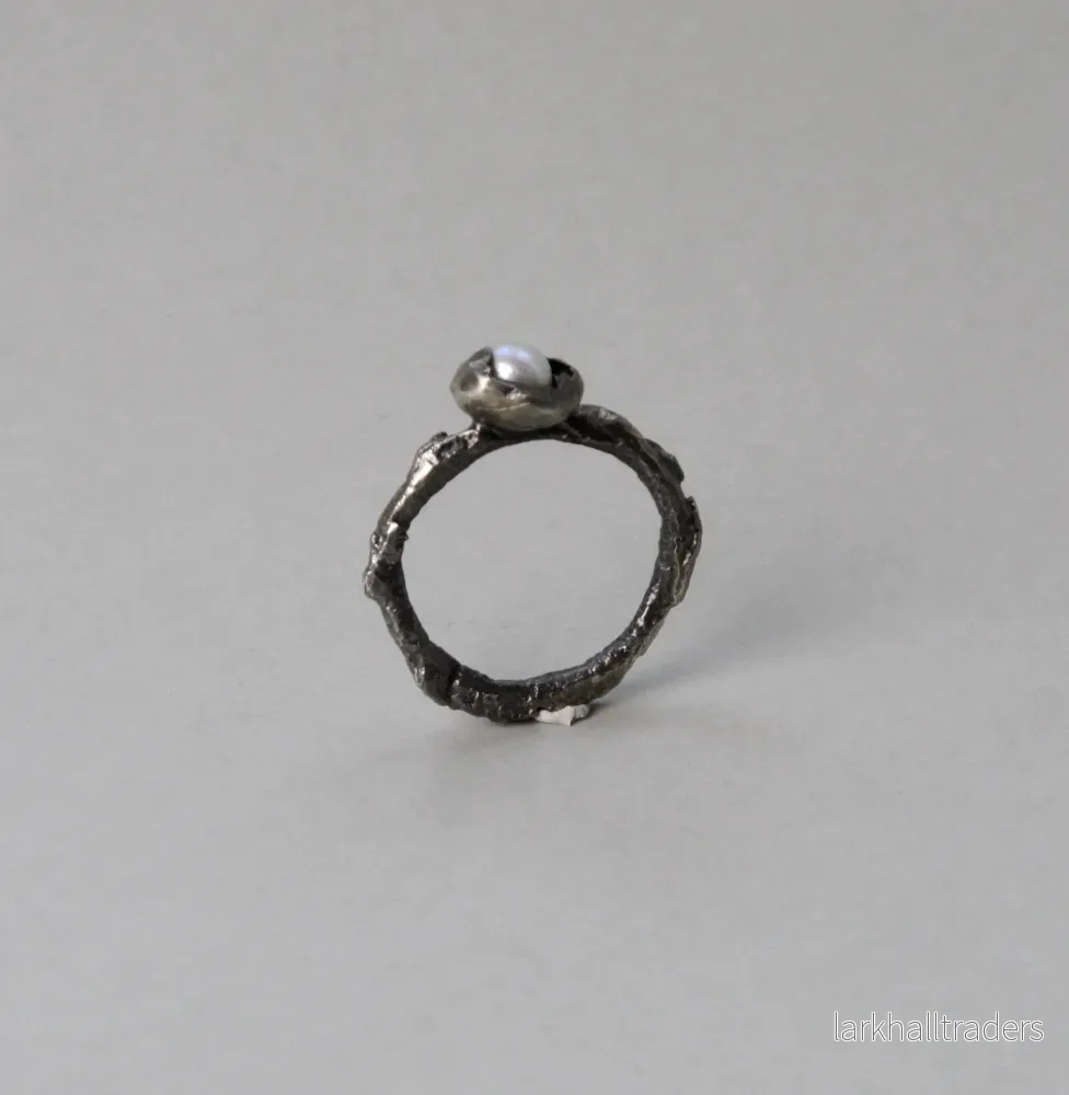 Havspärlring i silver - Mellan - Bild 2