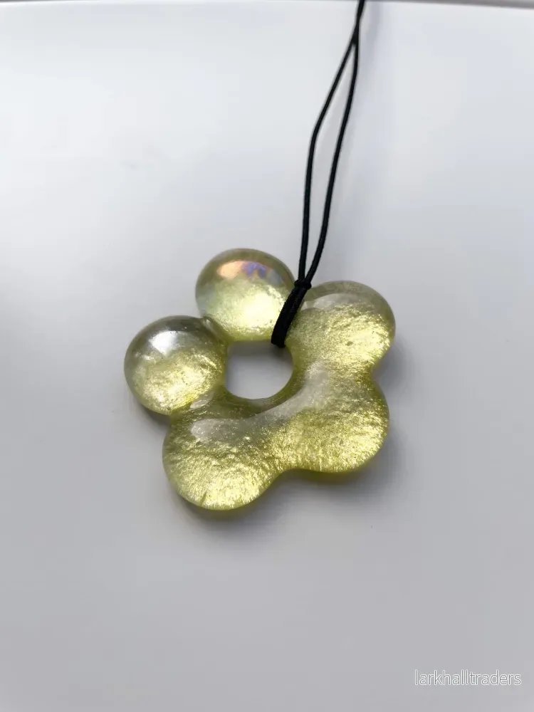 Glasblomhalsband