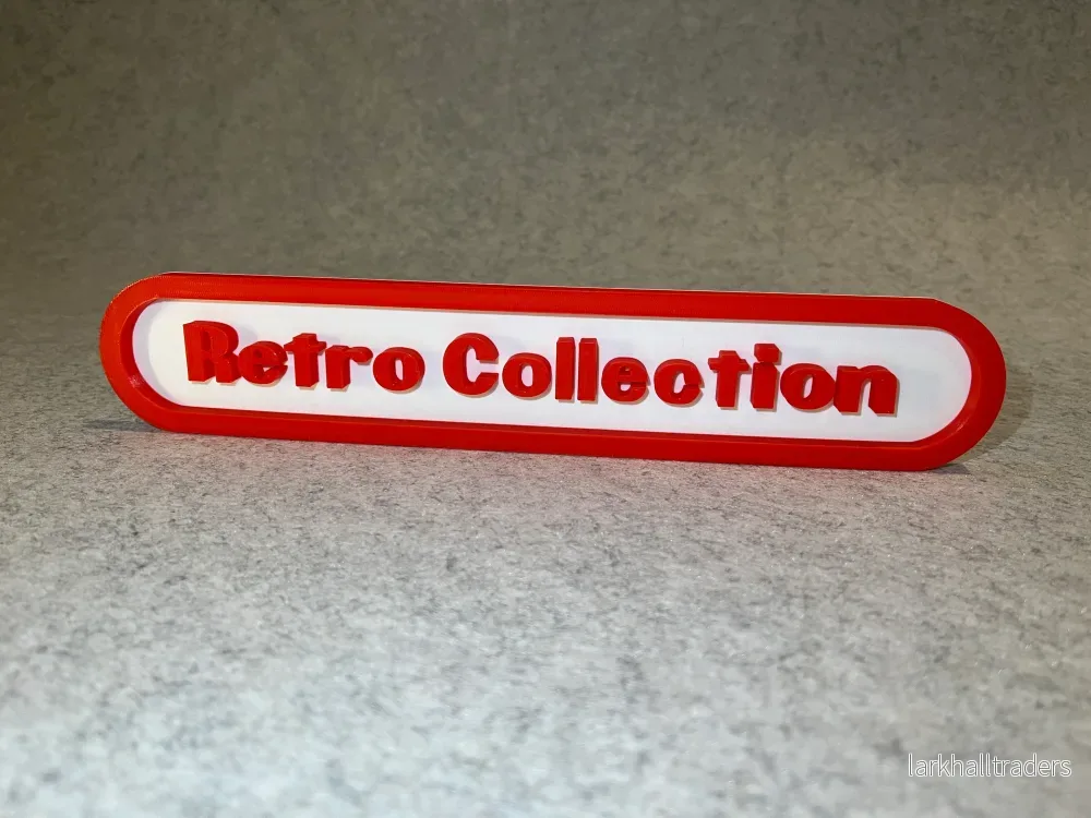 Retro Collection-skylt – dekor i Nintendo-stil Retro Collection-skylt – dekor i Nintendo-stil