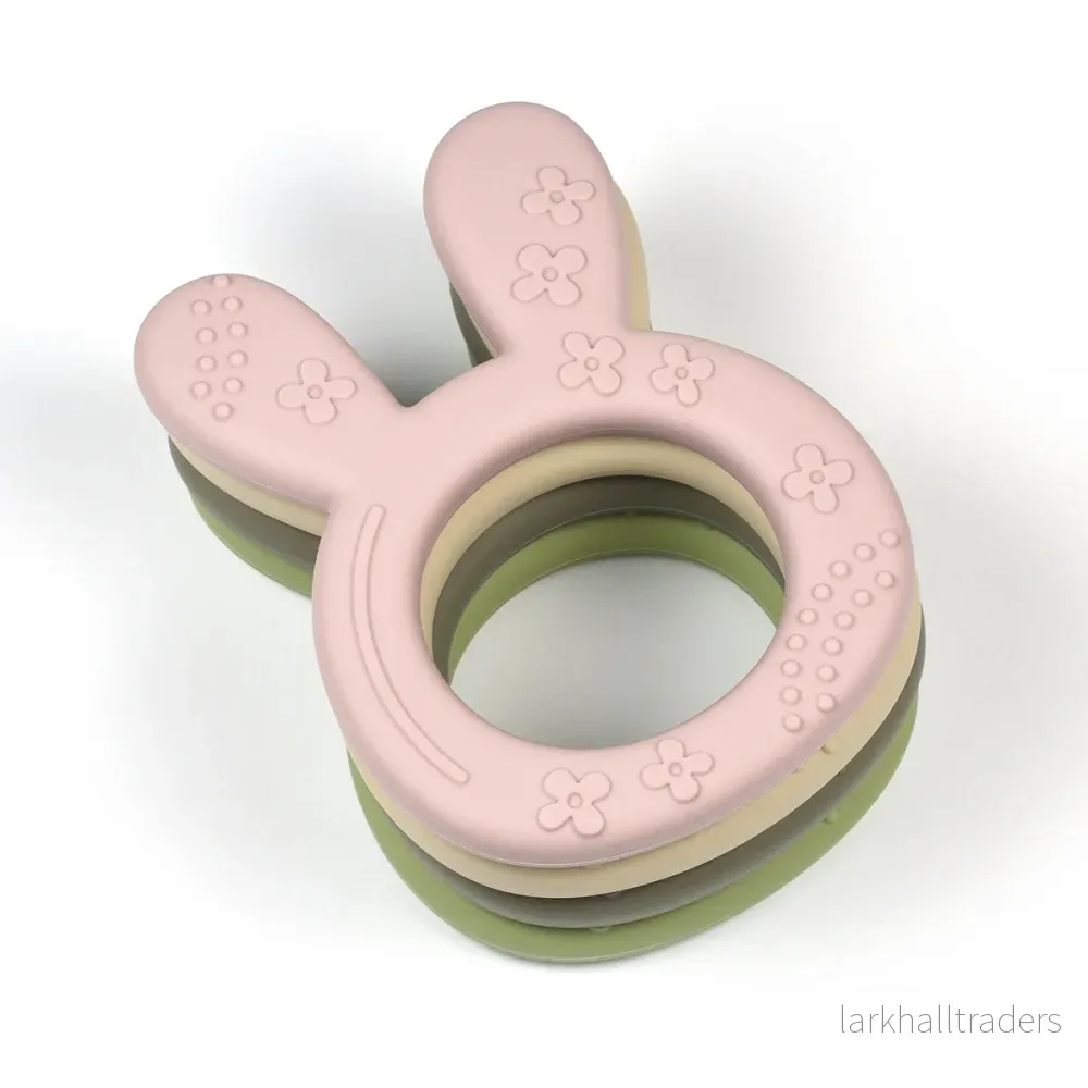 Silikon bitring, SS Collection, kaninöron - Bild 3