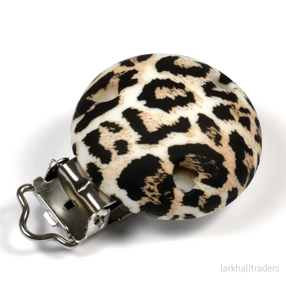 Silikonclips, leopard päls