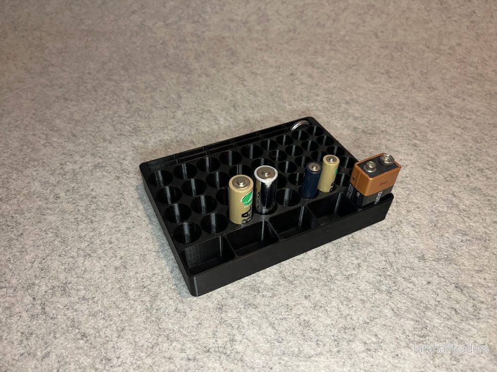 Batteriorganisator för AA, AAA, 9V och CR2032-batterier - Bild 3