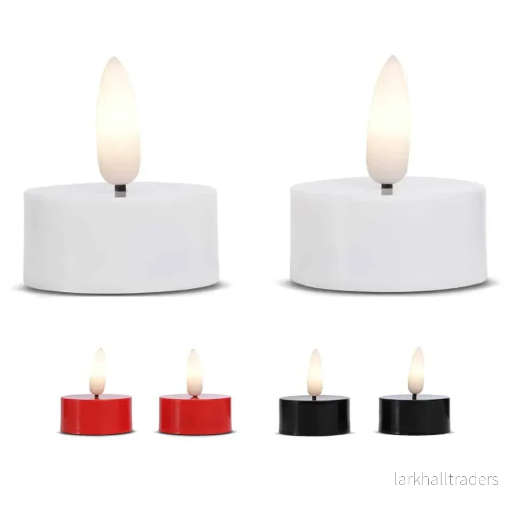 LED värmeljus plast – 2 st. – 2 cm – m/rörlig låga – (flera färger) LED värmeljus plast – 2 st. – 2 cm – m/rörlig låga – (flera färger)