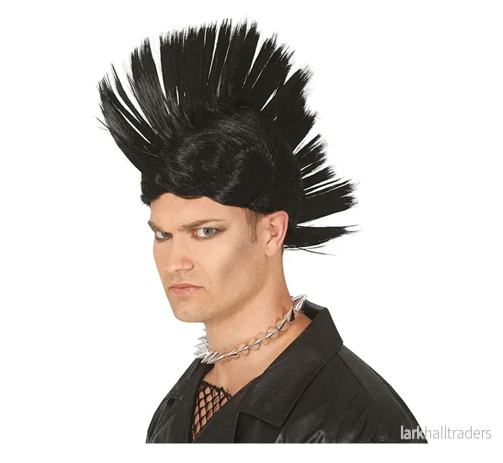 Peruk, punk svart Peruk, punk svart
