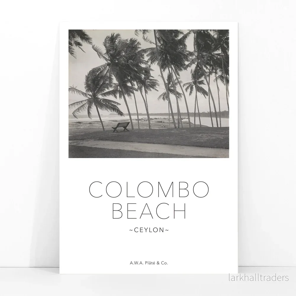 Colombo strand i Ceylon Poster - Bild 3