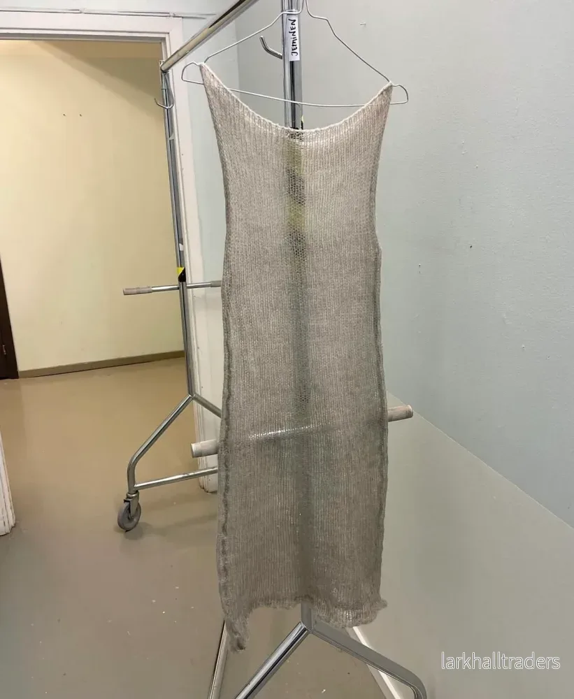 Beige naken Klänning – Mohair (S/M)