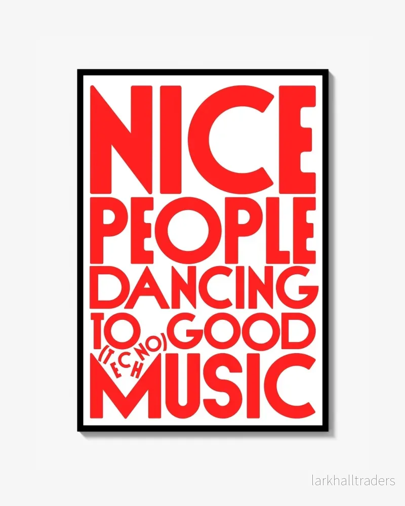 Nice People Dancing Poster Nice People Dancing Poster