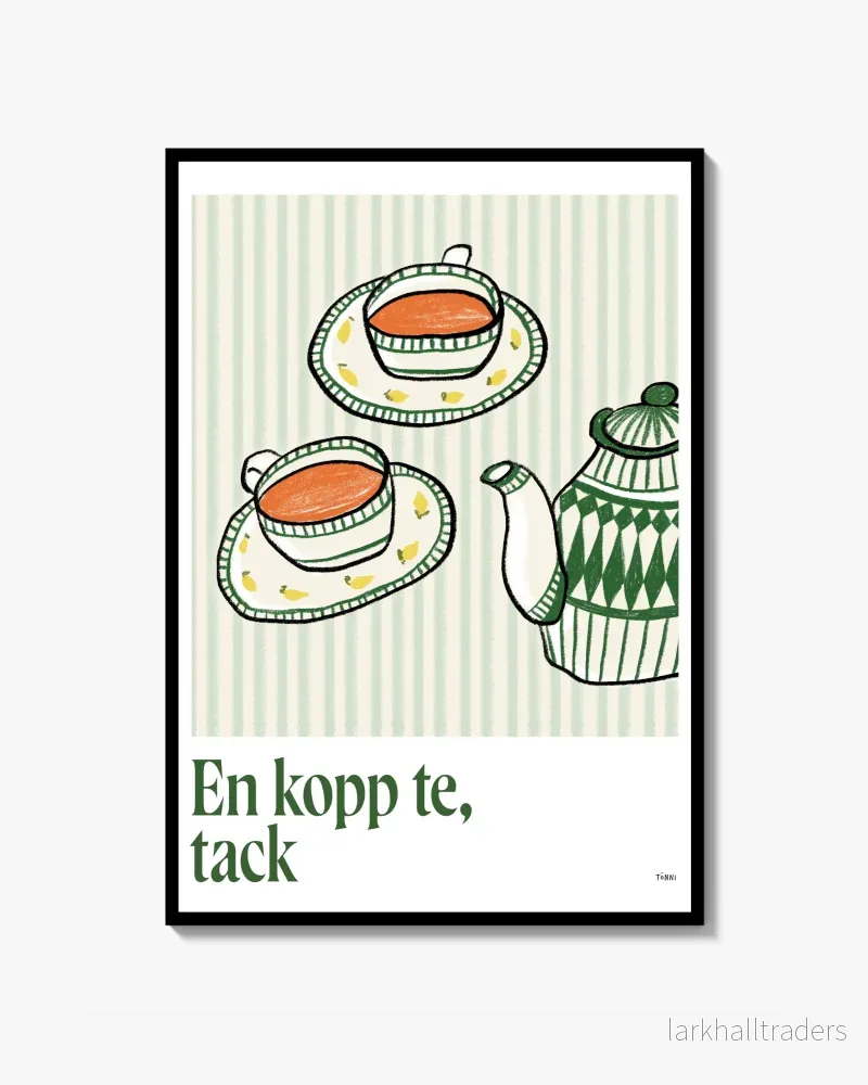 Te, tack – Poster