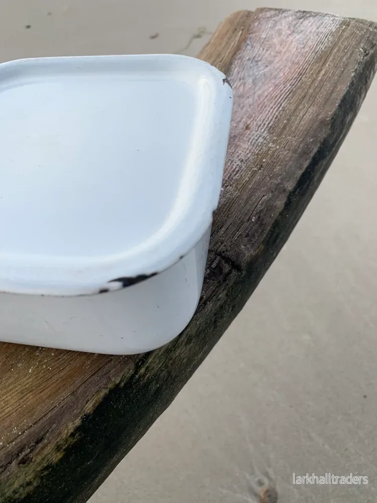 Emaljbehållare med lock - Kockum - Bild 3