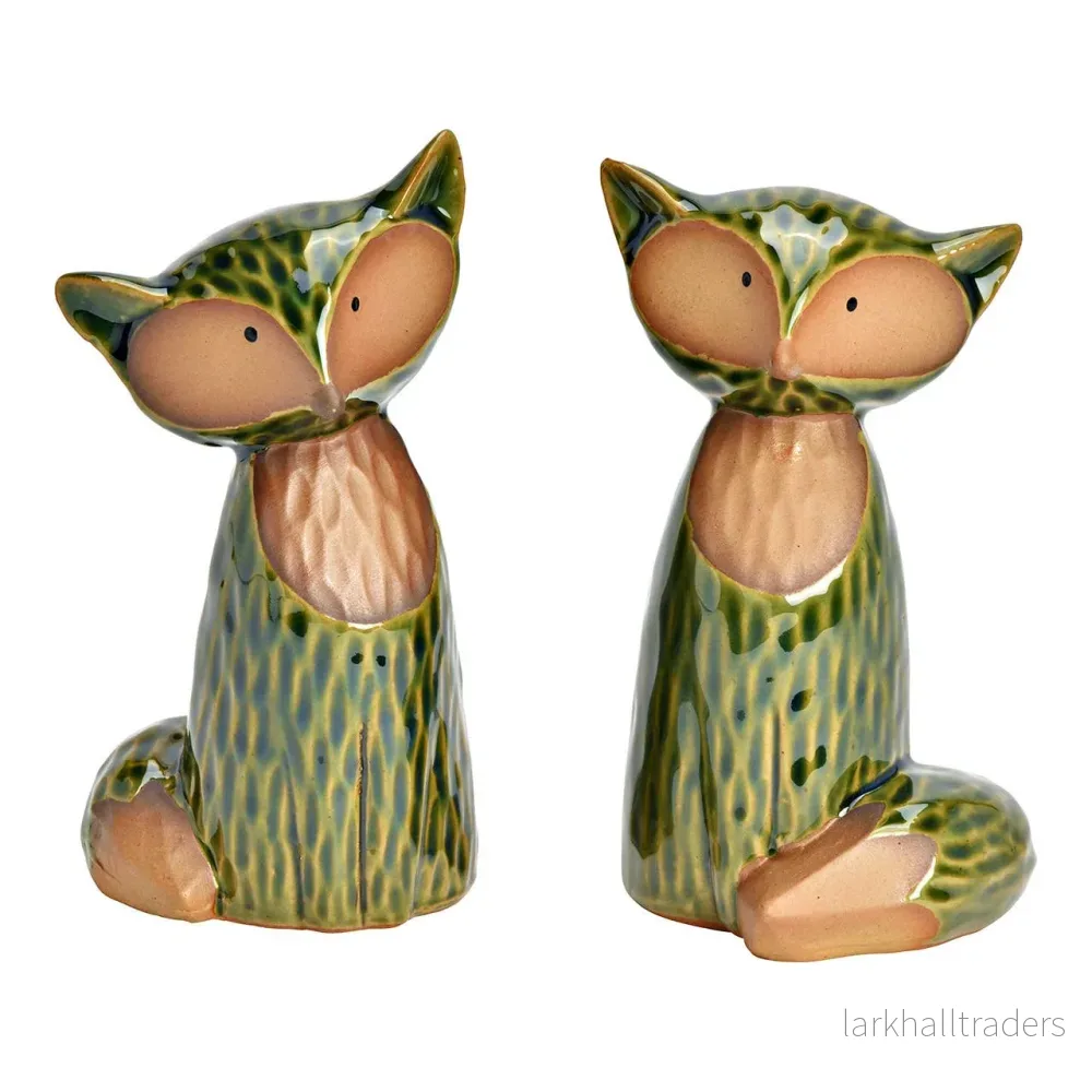 Skogs rävar i stengods 2-pack Skogs rävar i stengods 2-pack
