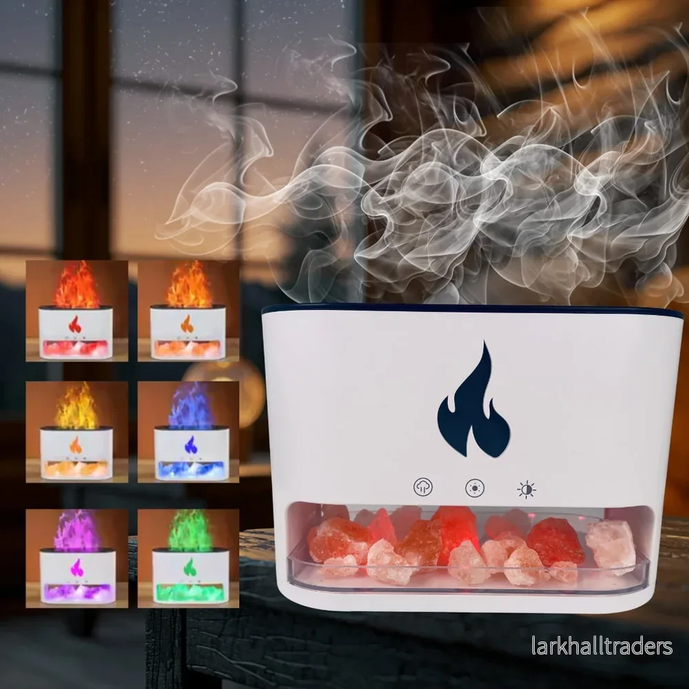 Vulkan Luftfuktare & Aroma Diffuser 240 ml med Kristallsalt Vulkan Luftfuktare & Aroma Diffuser 240 ml med Kristallsalt