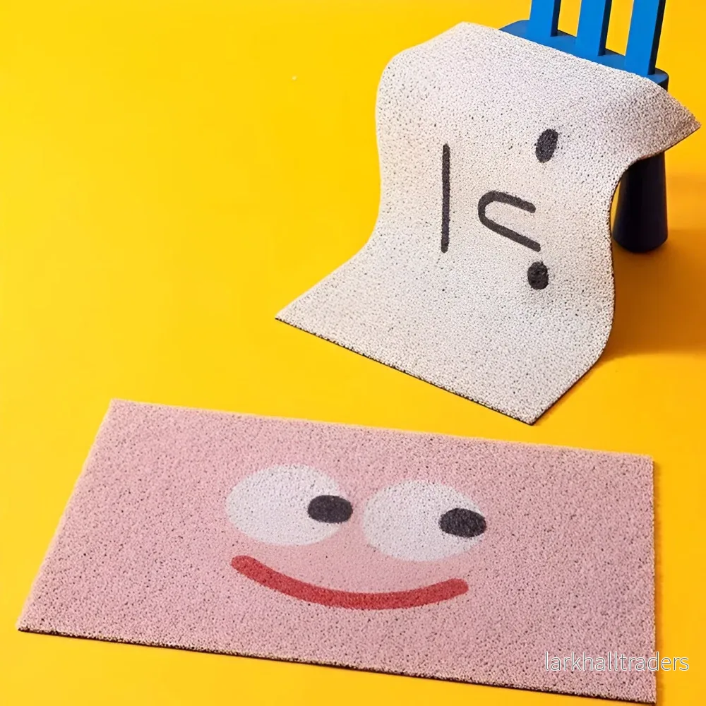 Halkfri dörrmatta i PVC med smiley - Bild 2