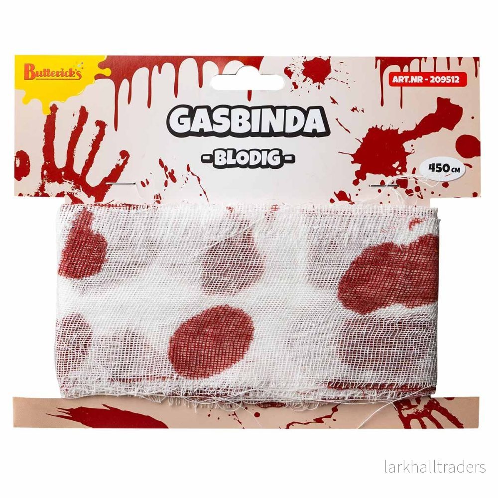 Gasbinda, blodig 450 cm Gasbinda, blodig 450 cm