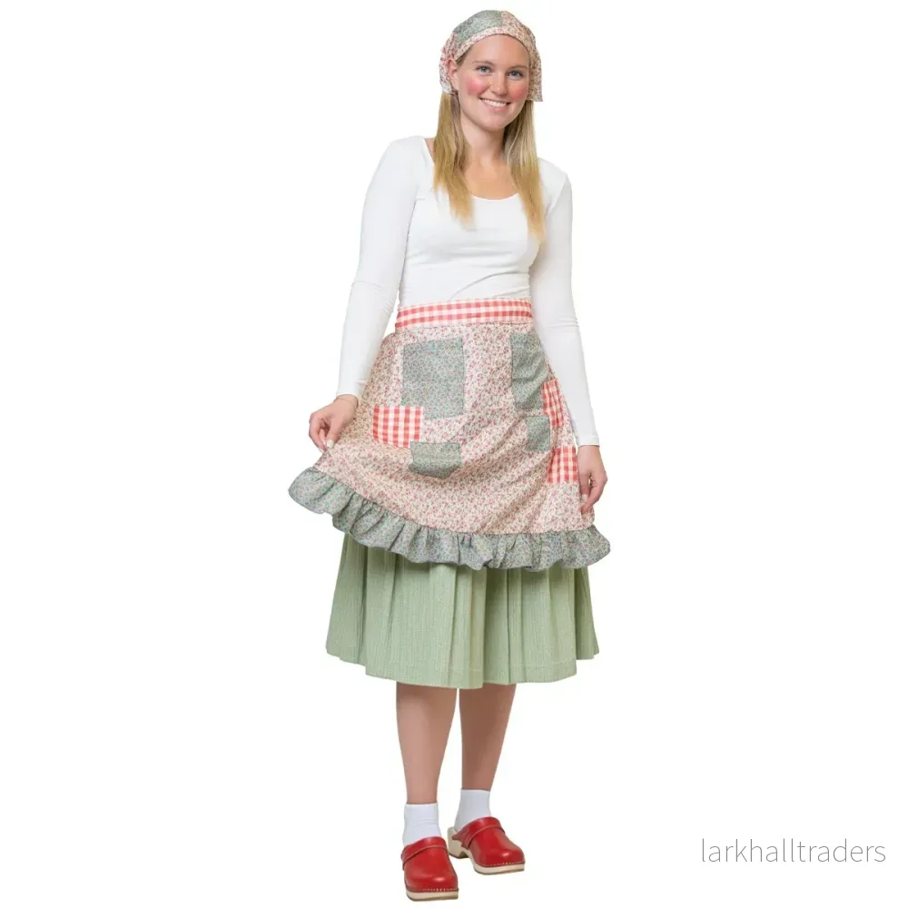 Förkläde och scarf, vuxen Förkläde och scarf, vuxen