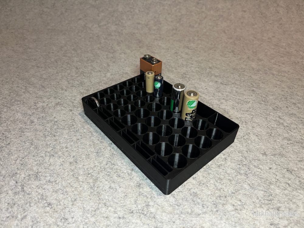 Batteriorganisator för AA, AAA, 9V och CR2032-batterier - Bild 2