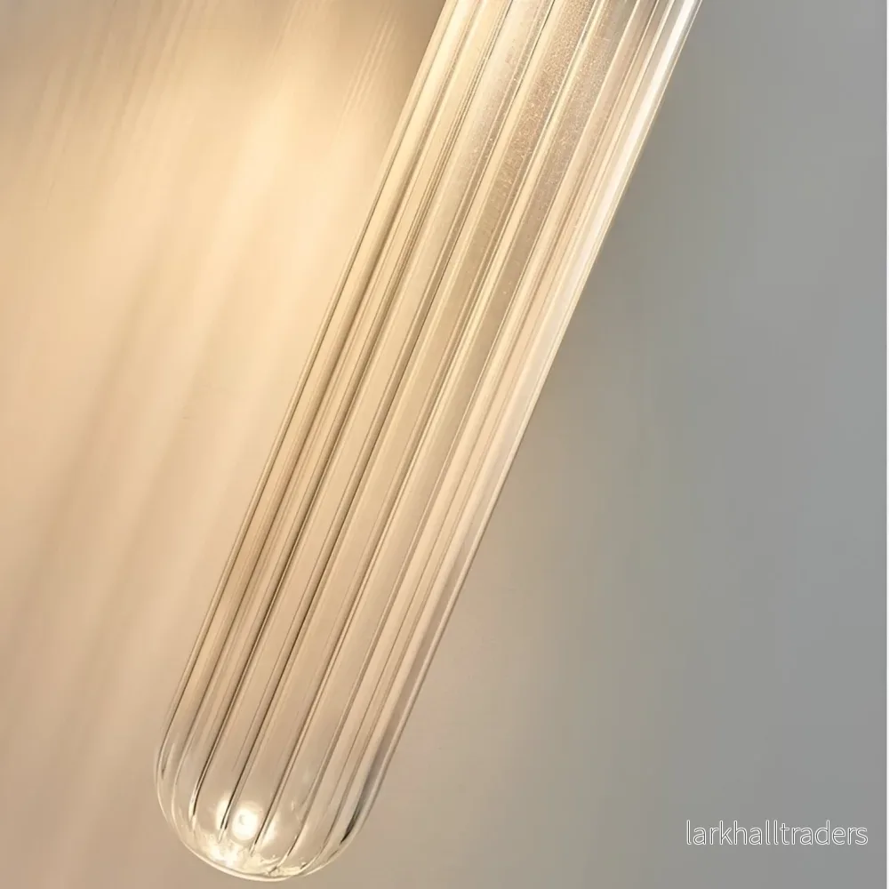 Modern vägglampa i glas och mässingsfinish - Bild 2