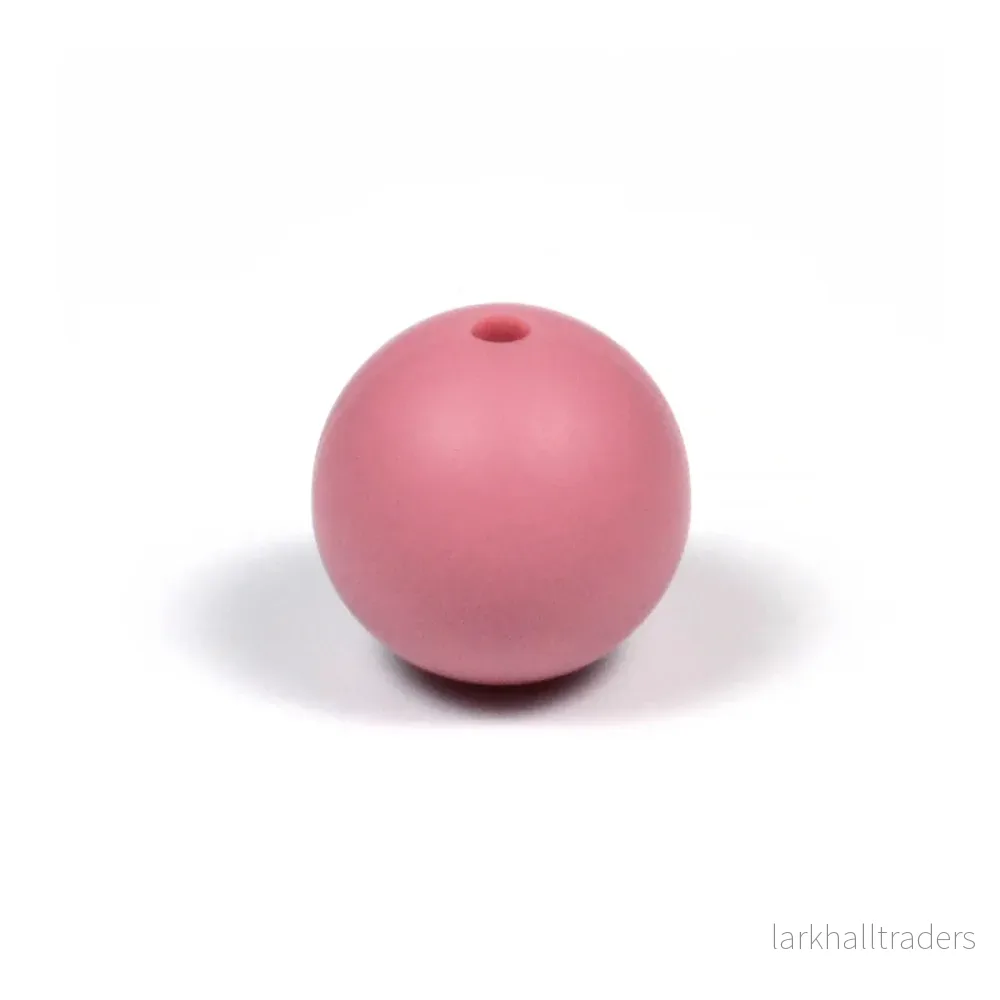Silikonpärlor, deep mauve, 12mm