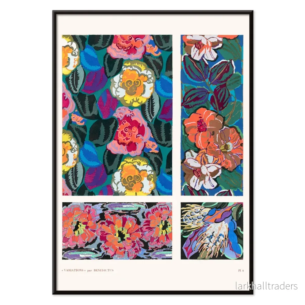 Geometriska blommönster 8 Poster - Bild 2