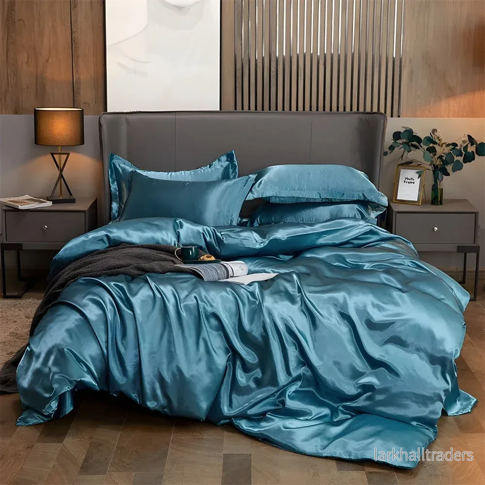 RayLuxe Påslakanset – Lyxigt Enfärgat Sängset i Mjuk Rayon-Satin RayLuxe Påslakanset – Lyxigt Enfärgat Sängset i Mjuk Rayon-Satin