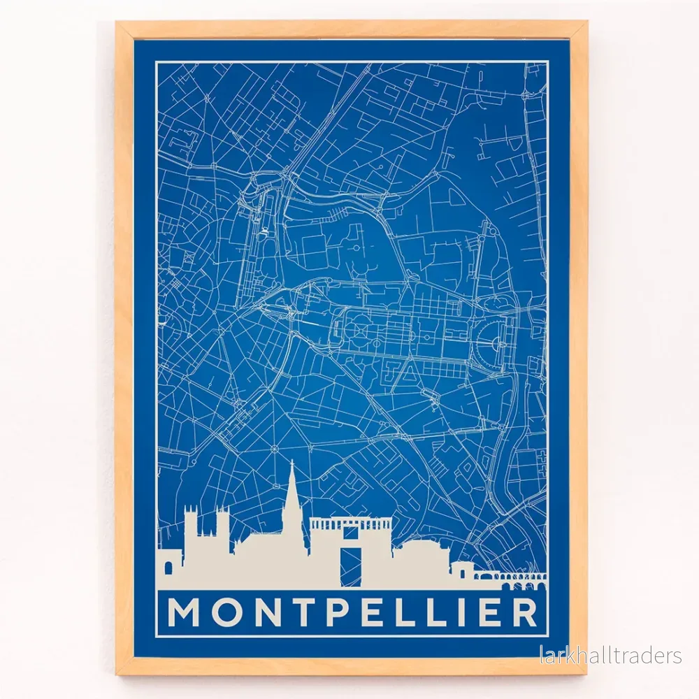 Minimalistisk Montpellier Poster - Bild 3