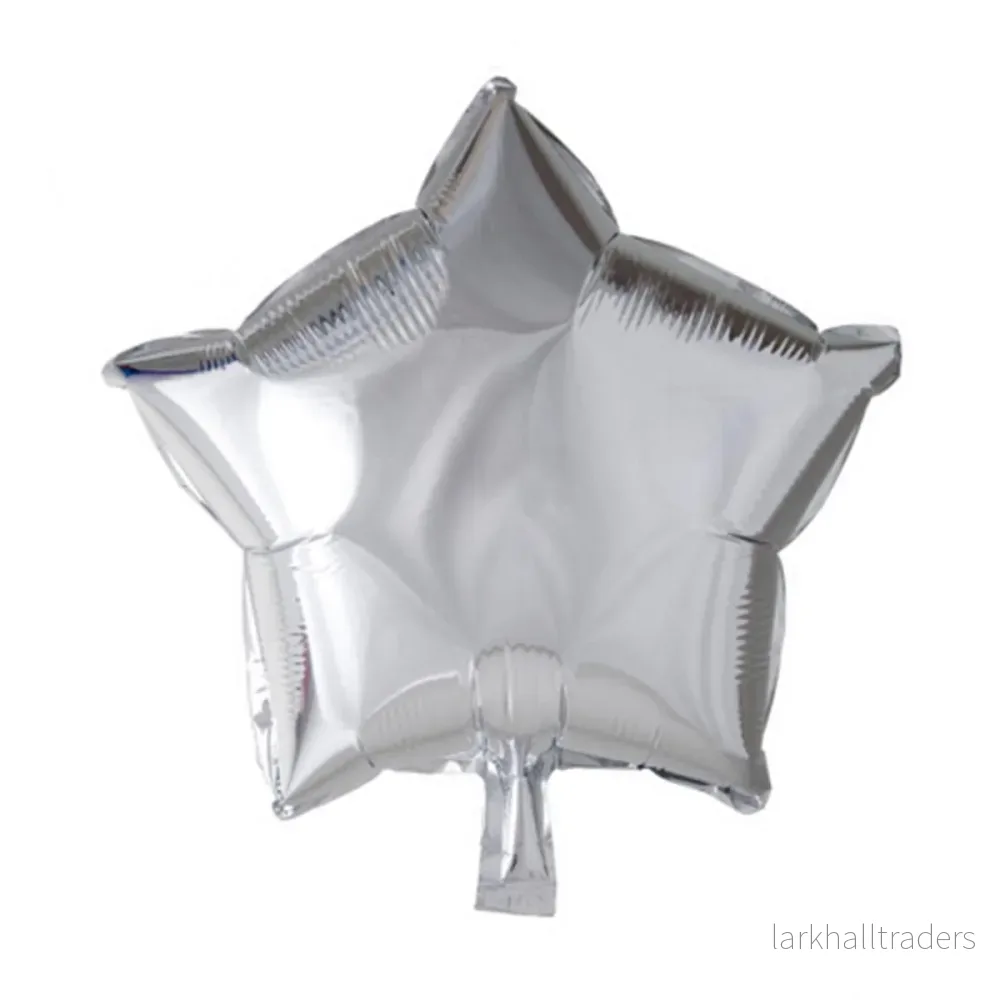 Folieballong, stjärna silver 45 cm Folieballong, stjärna silver 45 cm