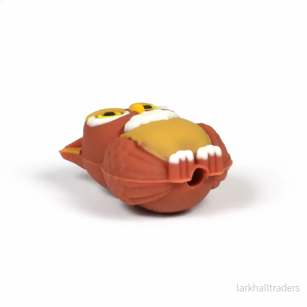 Motivpärla i silikon, 3D uggla - Bild 3
