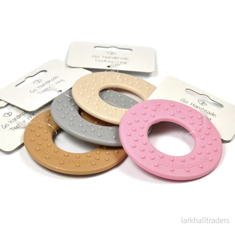 Go Handmade – Mjuk TPE bitring, rund, 75mm - Bild 3