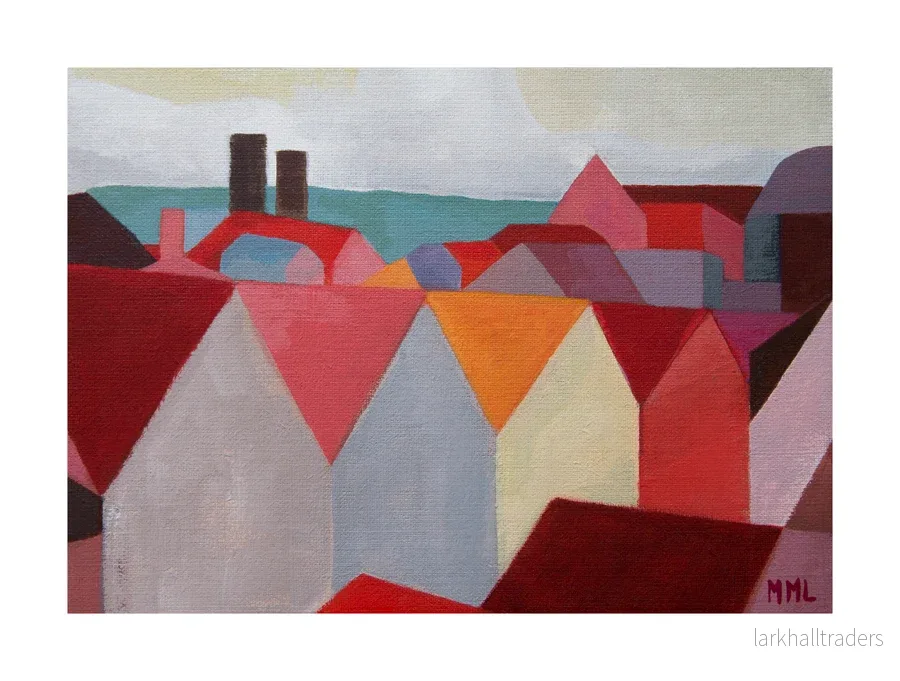 From a French window Art Print - Bild 3