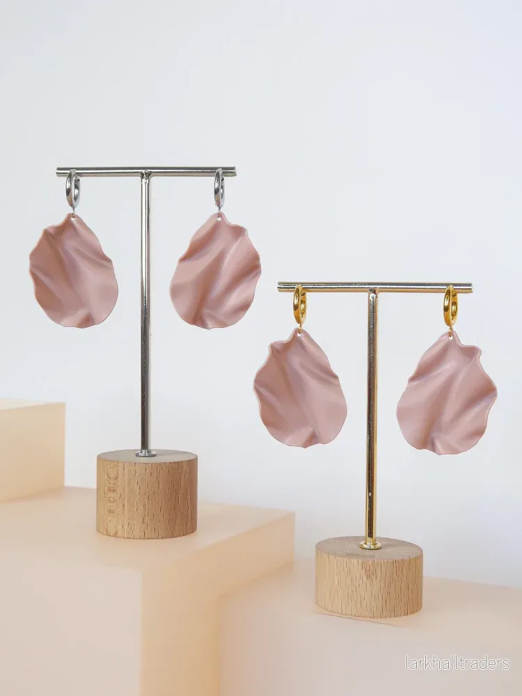 Satin Revived Örhängen - Dammig rosa - Bild 3